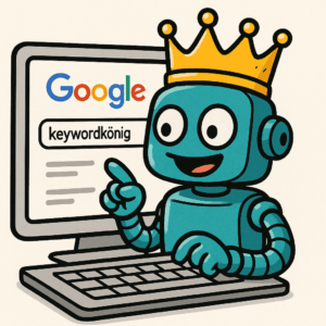 Keyword König sucht bei Googel nach Keywordkönig