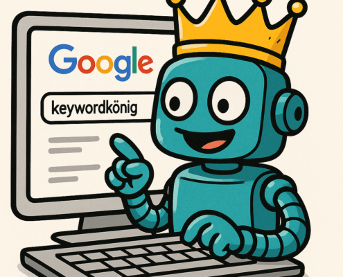 Keyword König sucht bei Googel nach Keywordkönig