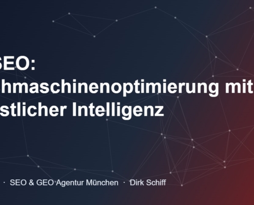 KI SEO: Suchmaschinenoptimierung mit künstlicher Intelligenz